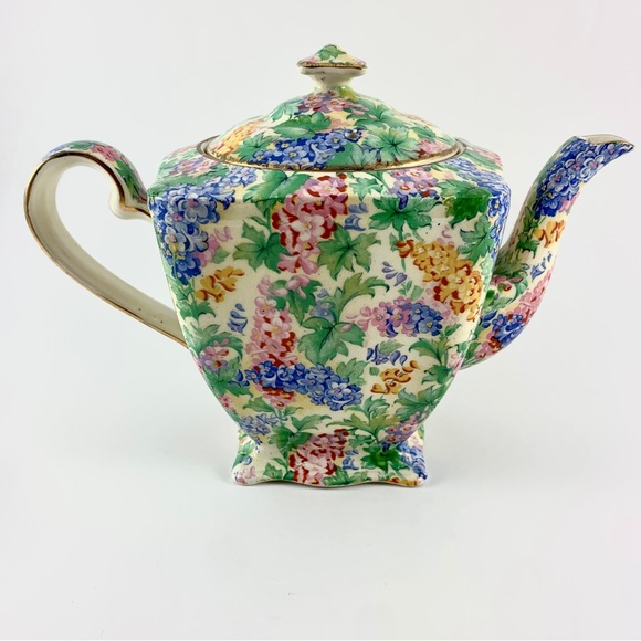 Vintage Other - Vintage Royal Winton Grimwades Chintz England SOMERSET Square Tea Pot